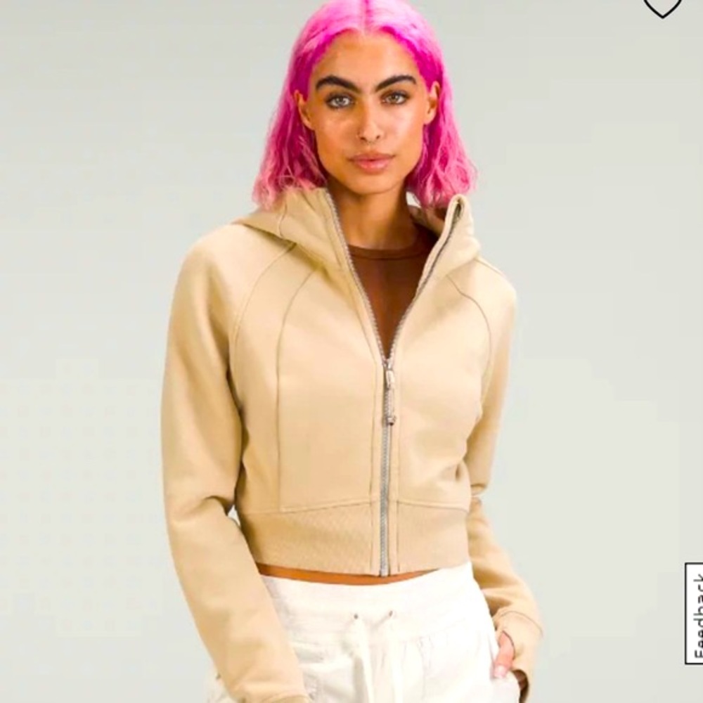 Lululemon Scuba Full-Zip Cropped Hoodie Trench